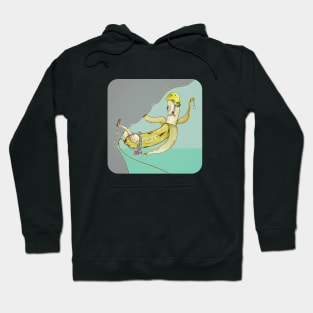 Banana lead rock climbing Hoodie